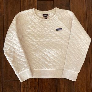 Patagonia Organic Cotton Crewneck Sweater Quilted